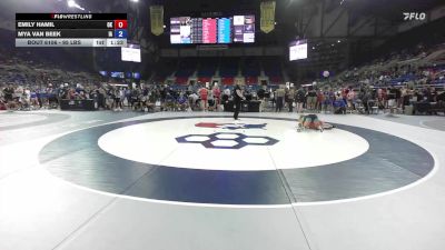 95 lbs Cons. Rd Of 32 - Emily Hamil, OK vs Mya Van Beek, IA