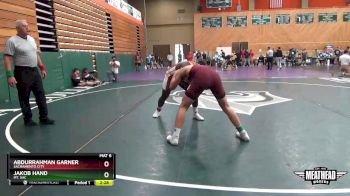 184 lbs Champ. Round 2 - Abdurrahman Garner, Sacramento City vs Jakob Hand, Mt. SAC