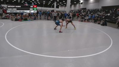 132 lbs Cons. Sub-rd Of 16 - Kash Long, Bear Cave Wrestling Club vs Anthony Oubre, Louisiana