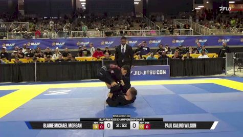 Blaine Michael Morgan vs Paul Kalino Wilson 2026 Pan Kids Jiu-Jitsu IBJJF Championship