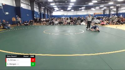 60+ Cons. Round 1 - Kali Simas, Hawk Wrestling Club vs Ellie Morgan, Legacy Wrestling Academy