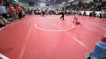 40 lbs Semifinal - Violet Jones, Springdale Youth Wrestling Club vs Ledger Perrier, Collinsville Cardinal Youth Wrestling