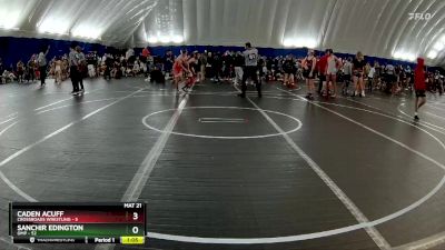 120 lbs Round 2 (8 Team) - Sanchir Edington, OMP vs Caden Acuff, Crossroads Wrestling