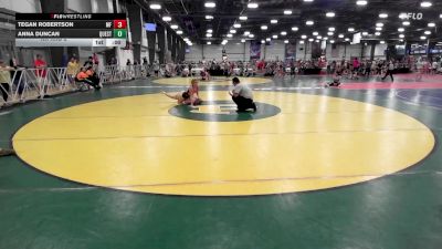 126 lbs Rr Rnd 2 - Tegan Robertson, Charlies MF Angels vs Anna Duncan, Quest School Of Wrestling Girls