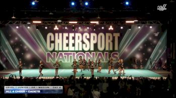 All 4 Cheer - Cadets [2026 L1 Junior - D2 - Medium Day 2] 2026 CHEERSPORT National All Star Cheerleading Championship