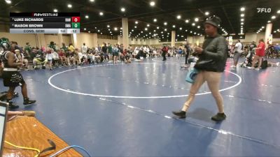 113 lbs Cons. Semi - Luke Richards, Raleigh Area Wrestling vs Mason Brown, Darkhorse Wrestling Academy