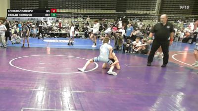 77 lbs Quarterfinal - Christian Crespo, Taylor Hammers - MSC vs Caelan Niemczyk, Estebuilt WC - MSC