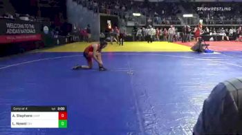 132 lbs Consi Of 4 - Anna Stephens, Unattached vs Lou Newel, Cry Wolf Wrestling