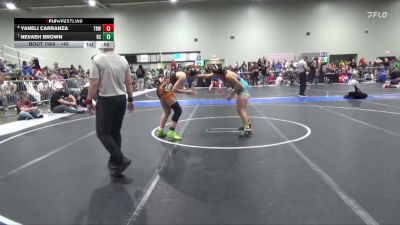 145 lbs Cons. Round 3 - Yaneli Carranza, The Best Wrestler vs Nevaeh Brown, Bonner Springs