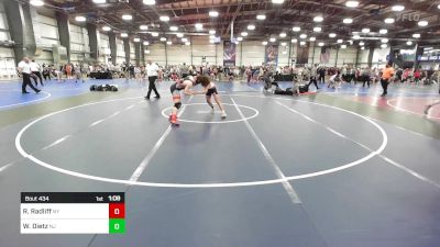 142 lbs Round Of 32 - Ryan Radliff, NY vs William Dietz, NJ