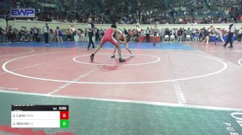 110 lbs Consi Of 32 #1 - Jakob Lane, Comanche Indians vs Jaiden Warren, Tulsa Union