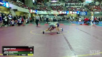 AA - 113 lbs Cons. Semi - Bradey Doyle, Butte vs Jayce Kolendich, Missoula Sentinel