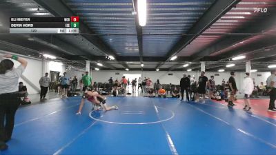 120 lbs Round 5 (6 Team) - Eli Meyer, Wrecking Crew Black vs Devin Hord, East Carolina Elite