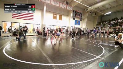 80 lbs Rr Rnd 2 - Breea Florez, HURRICANE WRESTLING ACADEMY vs Bree Leyba, Team Tulsa Wrestling Club