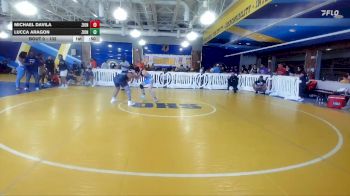 132 lbs Cons. Round 2 - Michael Davila, Lincoln High School vs Lucca Aragon, Kongkrete Wrestling Academy