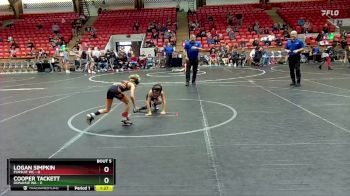 48 lbs Round 3 (4 Team) - Cooper Tackett, Donahue WA vs Logan Simpkin, Pursuit WC