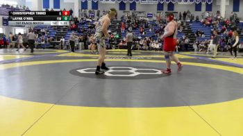 285 lbs 1st Place Match - Christopher Timms, Indian Lake vs Layne O`neil, Fowlerville