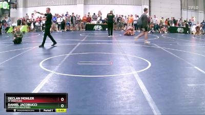 100 lbs Cons. Round 3 - Declan Mohler, 3F Wrestling vs Daniel Jacobucci, Upgraded Industries