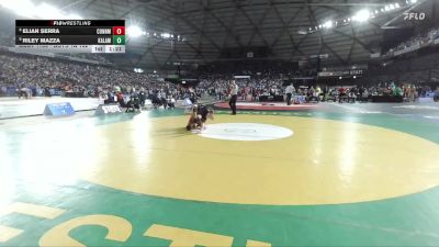 Boys 1A 132 lbs Champ. Round 2 - Riley Mazza, Kalama vs Elian Serra, Connell