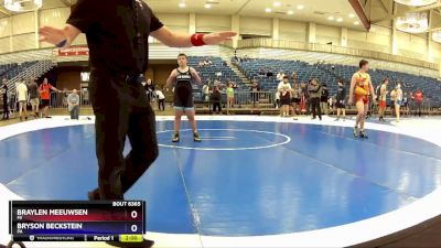 190 lbs 5th Place Match - Braylen Meeuwsen, MI vs Bryson Beckstein, PA