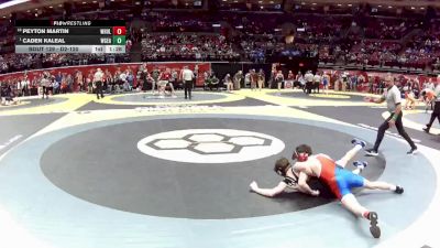D2-120 lbs Champ. Round 1 - Caden Kaleal, West Geauga vs Peyton Martin, West Holmes