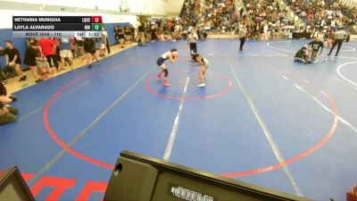 110 lbs Champ. Round 1 - Layla Alvarado, Murrieta Mesa vs Nethania Munguia, La Quinta High School