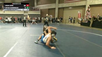 133 Championship Bracket Champ. Round 2 - Aryan Karimnejad, Eastview vs Aidan Aure, Menomonie