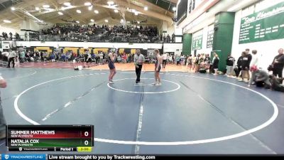 132 lbs Quarterfinal - Natalia Cox, New Plymouth vs Summer Matthews, New Plymouth