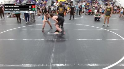 145 lbs Round 2 - Jentry Jackson, Unaffiliated vs McKenzie Partin, Mighty Warriors Wrestling Acad