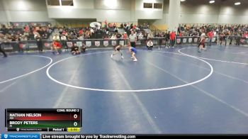 63 lbs Cons. Round 2 - Brody Peters, IA vs Nathan Nelson, MN