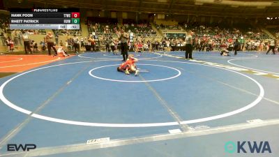 52 lbs Round Of 16 - Hank Foon, Team Tulsa Wrestling Club vs Rhett Patrick, Fort Gibson Youth Wrestling