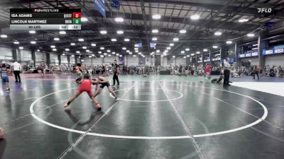 90 lbs Rr Rnd 2 - Isa Adams, Quest School Of Wrestling ES vs Lincoln Martinez, Broad Axe 2