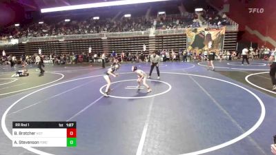 84 lbs Rr Rnd 1 - Brinna Bratcher, Victory WC vs Armani Stevenson, Force 10 Wr Ac