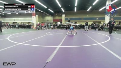74 lbs Consi Of 4 - Steven Barber, Spartan Mat Club vs Andrew Crawford, Babak Nourzad Wrestling Club/ Gracie Barra Katy