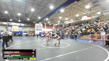 165 lbs Quarterfinal - Christian Carchi, Simi Valley vs Daniel Gostanian, Bishop Gorman