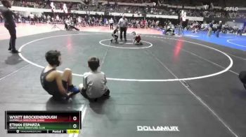 56 lbs Quarterfinal - Wyatt Brockenbrough, Guerrilla Wrestling (GWA) vs Ethan Esparza, Great Neck Wrestling Club