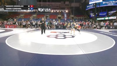 125 lbs Champ. Rd Of 32 - Meredith Greenslade, OH vs Sobina Clendaniel, AK
