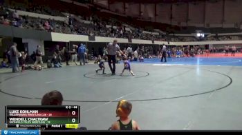 44 lbs Cons. Round 2 - Luke Kohlman, Williamsburg Wrestling Clib vs Wendell Chaltraw, Smithfield Youth Wrestling