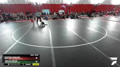 67 lbs 5th Place Match - Teidan Delisi, Trevian Wrestling Club vs Easton English, First There Training Facility