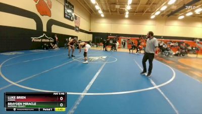 144A Round 3 - Brayden Miracle, Natrona County vs Luke Brien, Hardin