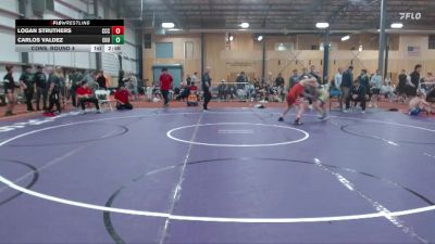 157 lbs Cons. Round 4 - Carlos Valdez, Eastern Oregon University vs Logan Struthers, Clackamas Community College