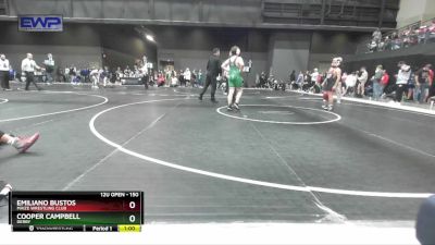 150 lbs Cons. Round 2 - Emiliano Bustos, Maize Wrestling Club vs Cooper Campbell, Derby