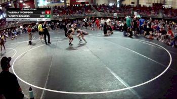 107 lbs Quarterfinal - Londyn Beavers, Gretna Youth Wrestling Club vs Aleigha Thompson, Norfolk Jr Wrestling