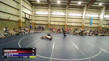 195 lbs Quarters & Wb (16 Team) - Cayden Baker, Oregon 2 vs Seth Montierth, Utah Black