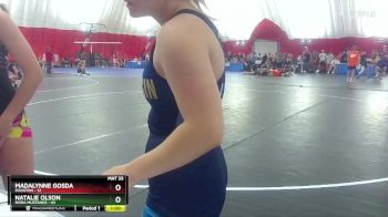 120-124 lbs Round 1 - Natalie Olson, Mora Mustangs vs Madalynne Gosda, Mauston