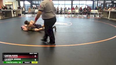 JV-15 lbs Round 1 - Carter Poppe, Cedar Rapids Kennedy vs Cameron Jenkins, Urbandale