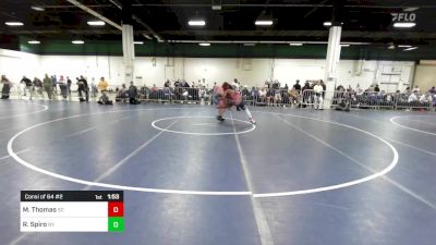 165 lbs Consi Of 64 #2 - Malachi Thomas, SC vs Reese Spiro, NY