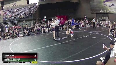 75 lbs Round 4 (6 Team) - Andrew Taussig, Kansas Copperhead vs Toby Voss, North Dakota 2