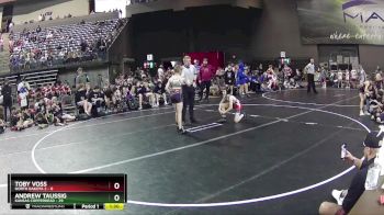 75 lbs Round 4 (6 Team) - Andrew Taussig, Kansas Copperhead vs Toby Voss, North Dakota 2