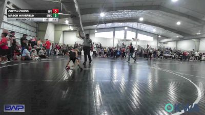 49 lbs Round Of 32 - Colton Cross, Brushy Wrestling Club vs Mason Wakefield, Keystone Kids Wrestling Club